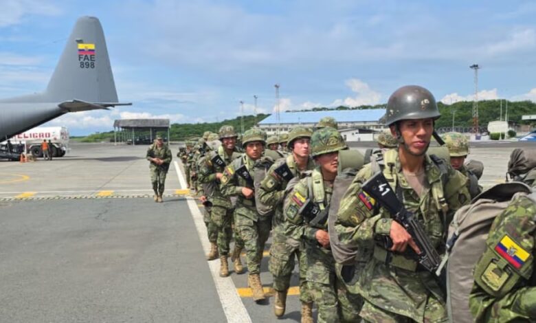 El despliegue militar busca garantizar la seguridad en la zona (Ministerio de Defensa)