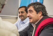 Martín de los Ríos y el intendente de Rosario de la Frontera.