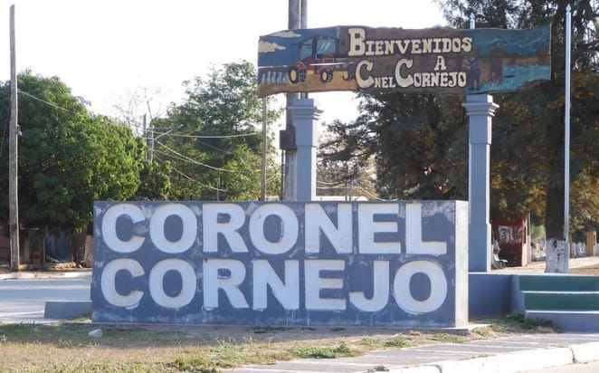 Ingreso a Coronel Cornejo.