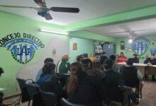 Reunión entre la comisión de la Liga y la Policía.