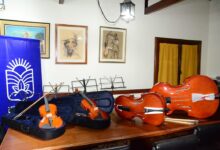 Algunos de los instrumentos entregados.
