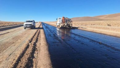 Trabajo en la Ruta 27 realizado en 2024.