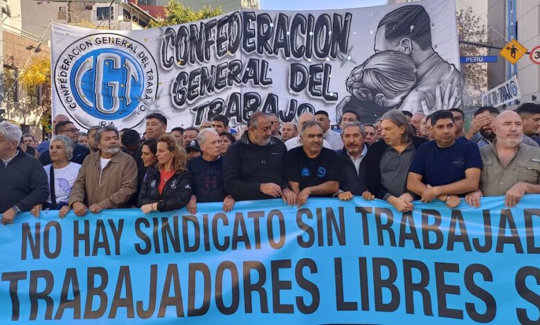 La CGT recibió otro fallo favorable. Foto: Infobae