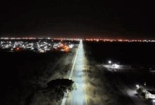 La nueva iluminación en la Ruta 36.