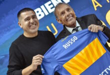 Momentos de felicidad con la llegada de Russo.