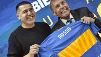 Momentos de felicidad con la llegada de Russo.