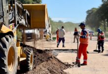 Trabajos en la Ruta Nacional 50.