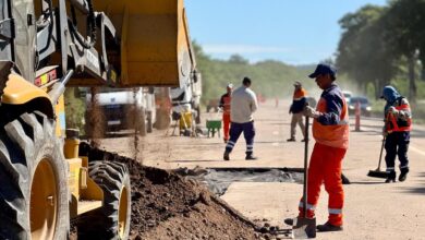 Trabajos en la Ruta Nacional 50.