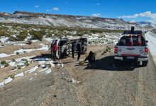 Uno de los siniestros viales ocurridos en la ruta por las nevadas.