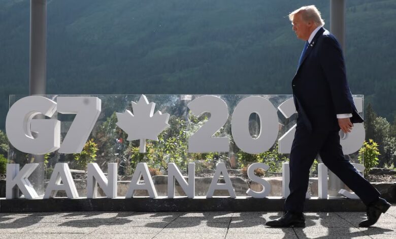 Trump en el G7. (REUTERS/Amber Bracken)