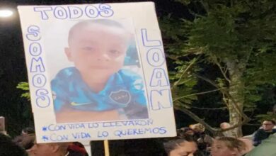 Marcha por Loan. Foto: Perfil