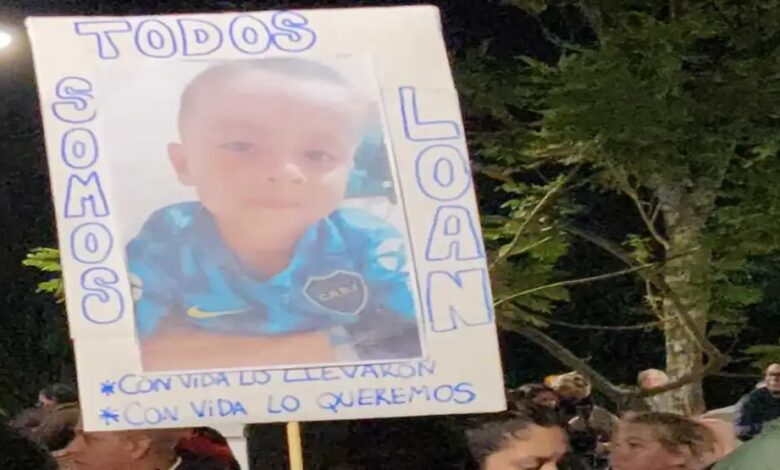 Marcha por Loan. Foto: Perfil