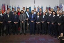 Javier Milei junto a gobernadores.