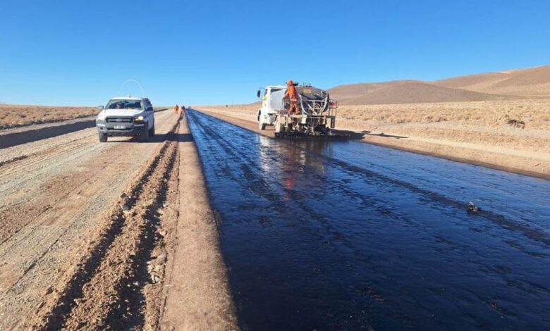 Trabajo en la Ruta 27 realizado en 2024.