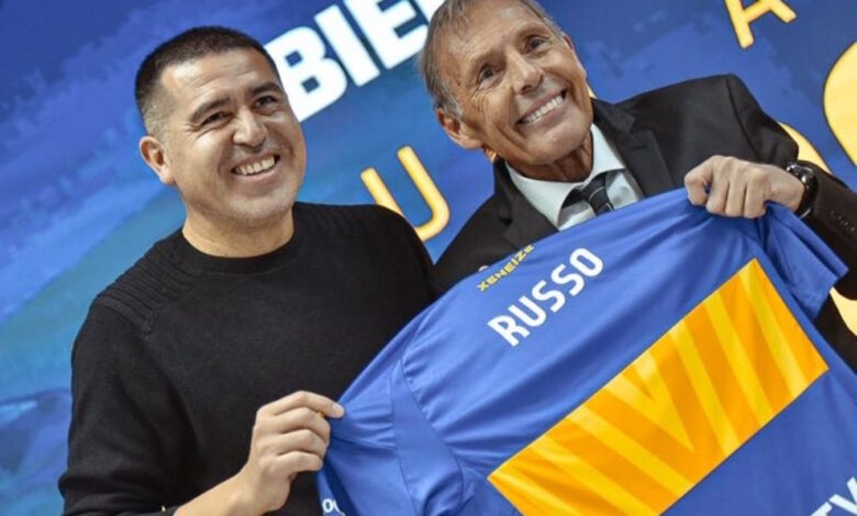 Momentos de felicidad con la llegada de Russo.