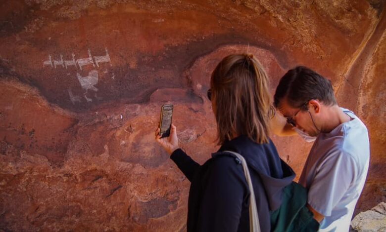 El Gobierno Nacional reconoció oficialmente a las pinturas rupestres de Guachipas, como Monumento Histórico Nacional. Foto: RR SS