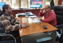 El intendente , Kuldeep Singh, se reunió con el ministro de Gobierno, Derechos Humanos y Trabajo, Ricardo Villada. Foto: Municipalidad de Rosario de la Frontera