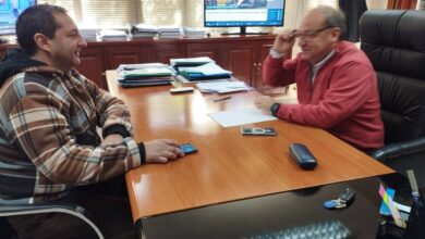 El intendente , Kuldeep Singh, se reunió con el ministro de Gobierno, Derechos Humanos y Trabajo, Ricardo Villada. Foto: Municipalidad de Rosario de la Frontera