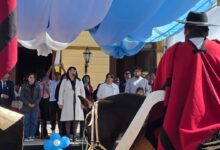 Guevara en el Desfile de Gauchos del 9 de julio.