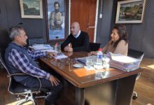 El ministro Mangione junto al diputado Enzo Alabí y la lienciada Mimi Paz. Foto: RR SS