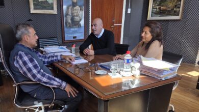 El ministro Mangione junto al diputado Enzo Alabí y la lienciada Mimi Paz. Foto: RR SS