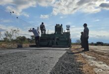 El municipio de Las Lajitas habilitó recientemente 3000 metros cuadrados de pavimento sustentable. Foto: RR SS