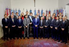 Milei junto a gobernadores.