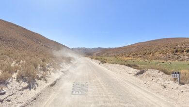 Ruta 51 hacia Mina Poma.