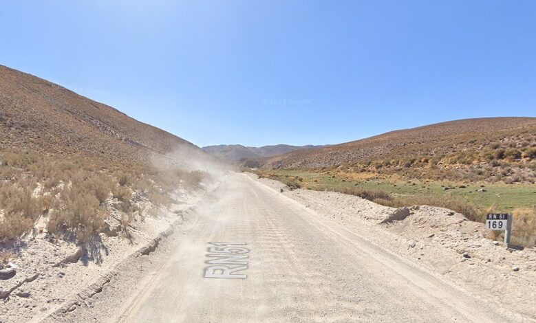 Ruta 51 hacia Mina Poma.