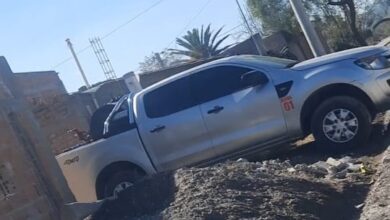 Una de las camionetas oficiales.