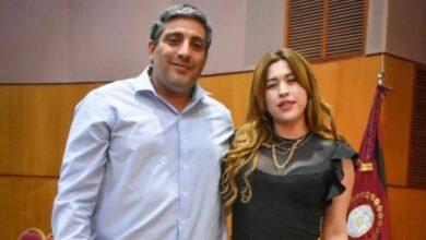 Carla Cordero junto al ex intendente y actual ministro Mario Mimessi. Foto: RR SS