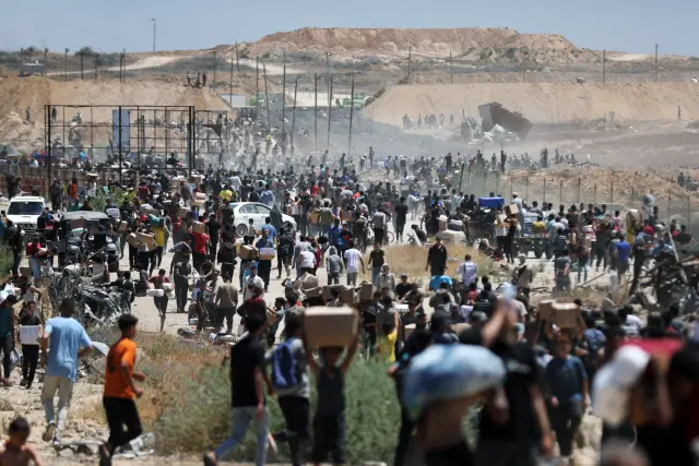 Israel instaló una "ciudad humanitaria" en el sur de Gaza para albergar a desplazados