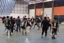Partido entre Rosario de la Frontera y Joaquín V. González por los Juegos Evita terminó en una violenta pelea. Foto: RR SS