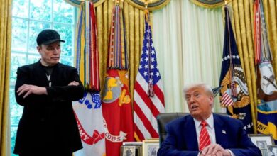 El presidente de Estados Unidos, Donald Trump, y Elon Musk en una rueda de prensa en la Casa Blanca (REUTERS/Nathan Howard/Archivo)