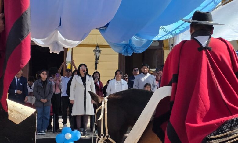 Guevara en el Desfile de Gauchos del 9 de julio.