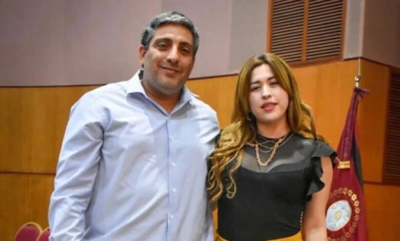 Carla Cordero junto al ex intendente y actual ministro Mario Mimessi. Foto: RR SS