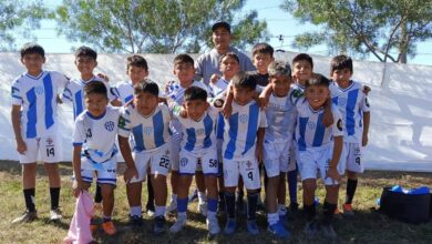 Uno de los equipos de la Liga Infantil.