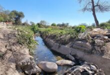 Vecinos de la comunidad de Torzalito (General Güemes) denuncian que el Ingenio San Isidro estaría vertiendo vinaza al río. Foto: RR SS