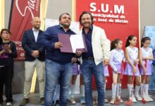 Issa y Sáenz en el lanzamiento del Plan Meta.