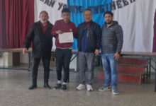 Uno de los alumnos becados.