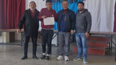 Uno de los alumnos becados.