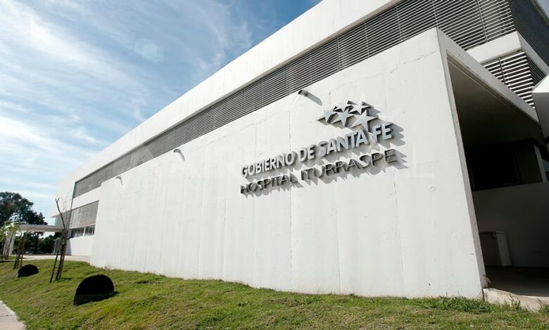 El Hospital Iturraspe de Santa Fe, nosocomio en donde desaparecieron las ampollas de fentanilo. Foto: Infobae