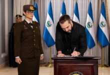 Karla Trigueros, militar asumió como Ministra de Educación en El Salvador