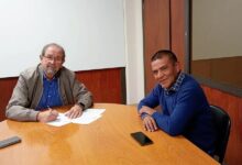 Nolasco y Camacho en abril.