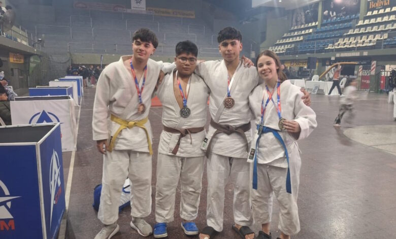 Judokas salteños que hicieron podio en Tucumán.