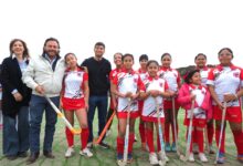 Inauguración de la cancha.