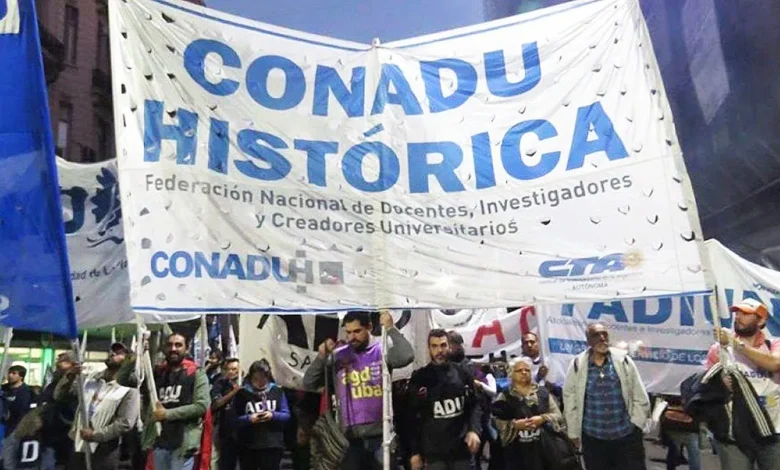La CONADU mantienen el paro hasta el viernes y desmiente aumento general