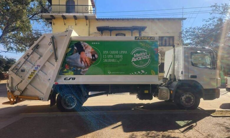 Recolector de residuos en San José de Metán