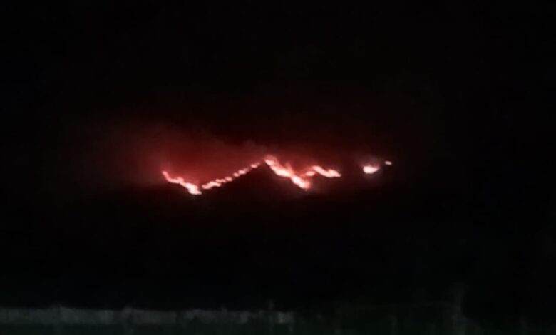 En redes sociales circularon imágenes que muestran la magnitud del incendio. Foto: RR SS