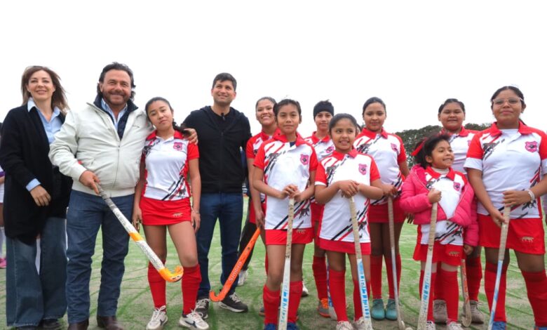 Inauguración de la cancha.